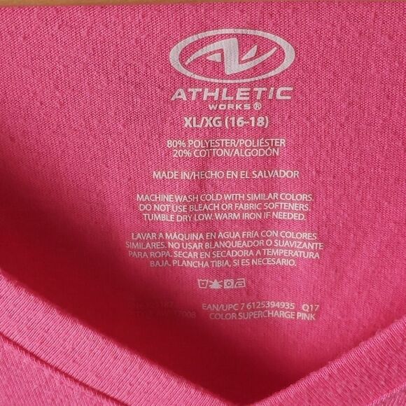 Pink Athletic Works Workout Shirt - Picture 2 of 3